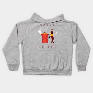 Drink Coffee Kids Hoodie